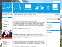 Tablet Screenshot of energystar.ch